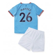 Manchester City Riyad Mahrez #26 Hemmaställ Barn 2022-23 Korta ärmar (+ Korta byxor)